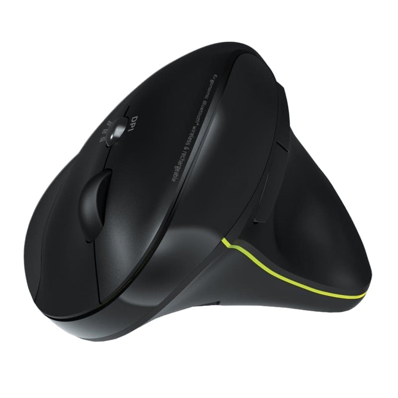 Port Connect Wireless Rechargeable Ergonoc Mouse Bluetooth- Black - Image 2
