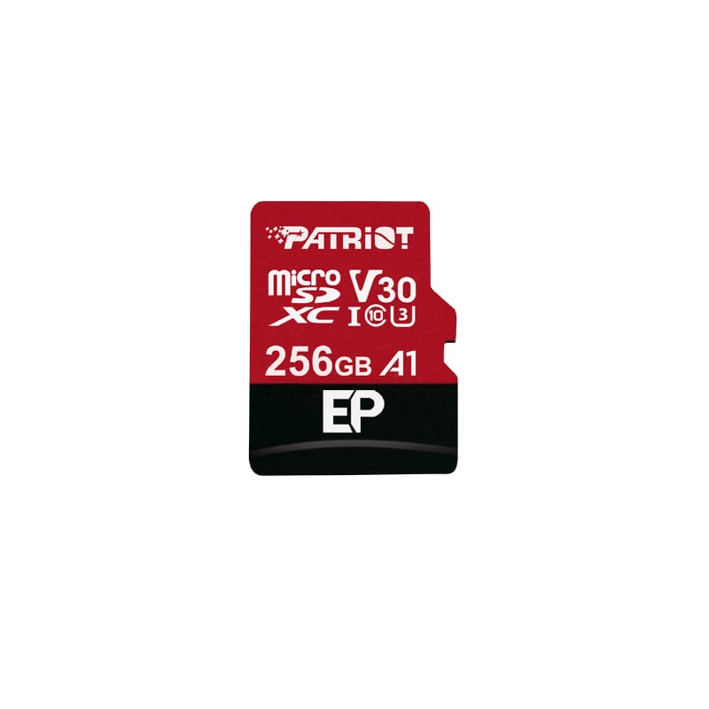 256GB Patriot EP V30 A1 Micro SDXC Card + Adapter