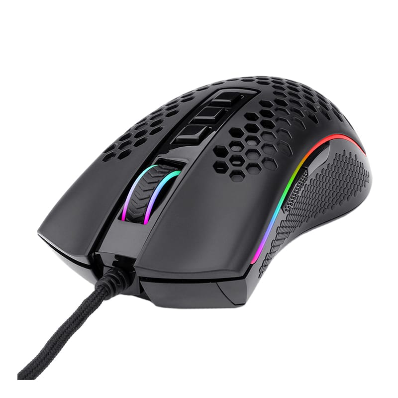 REDRAGON STORM 12400DPI 7 Buttons RGB Backlit gaming Mouse - Black - Image 2