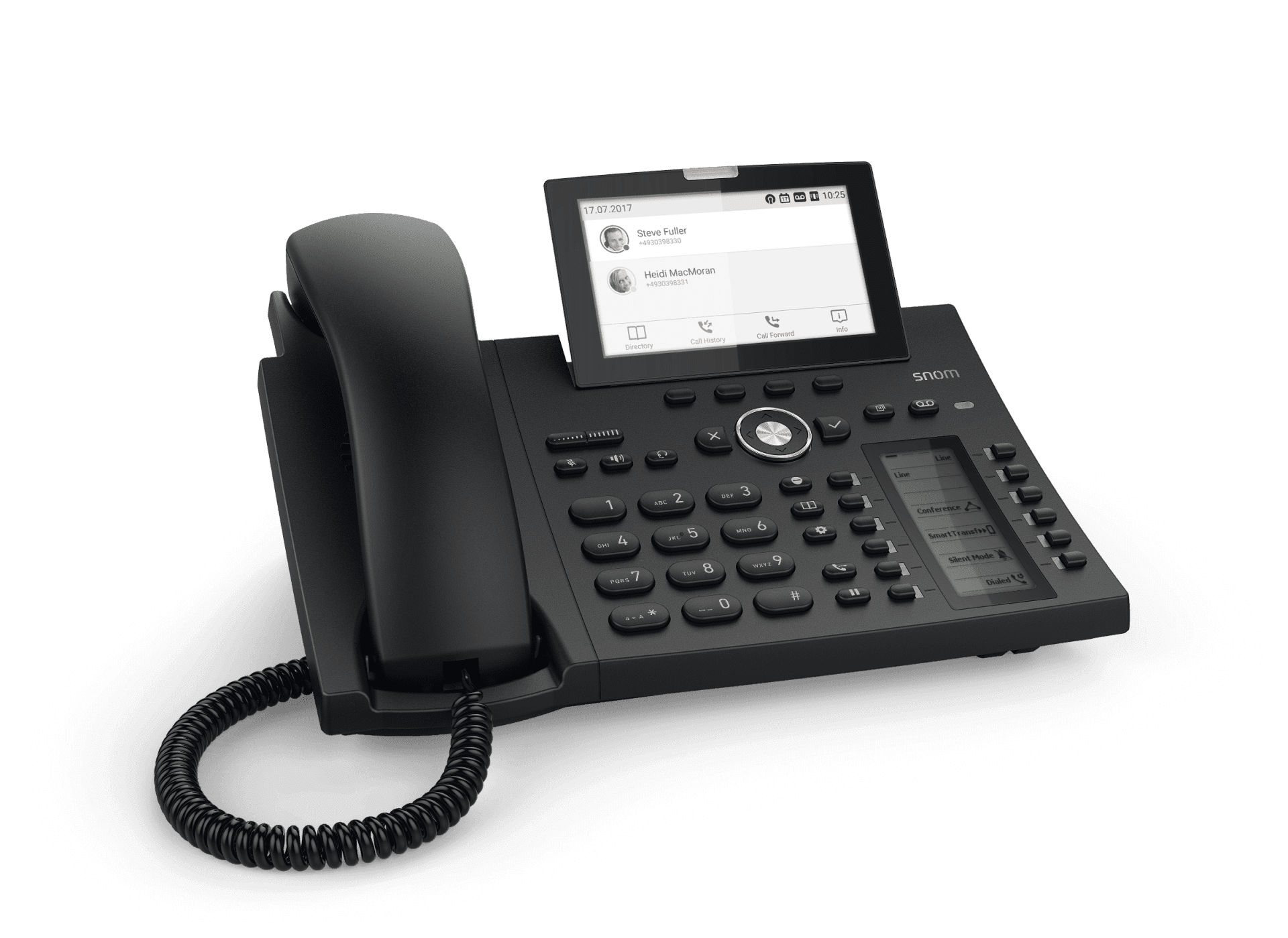 Snom D385 12line Desktop SIP Phone HiRes Colour TFT Display USB