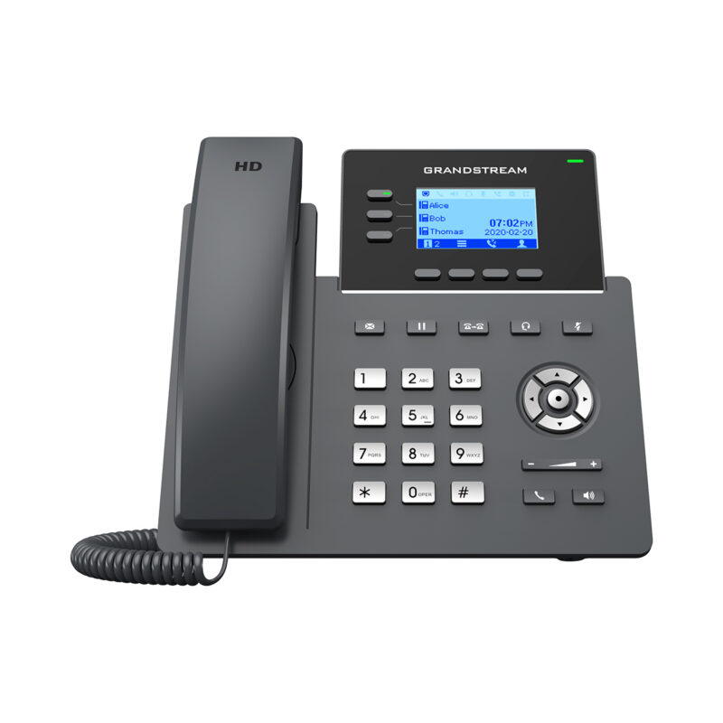 Grandstream GRP2603 3-Line Gigabit Carrier Desk Phone With PoE, No PSU