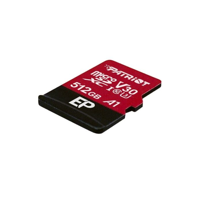 512GB Patriot EP V30 A1 Micro SDXC Card + Adapter - Image 2