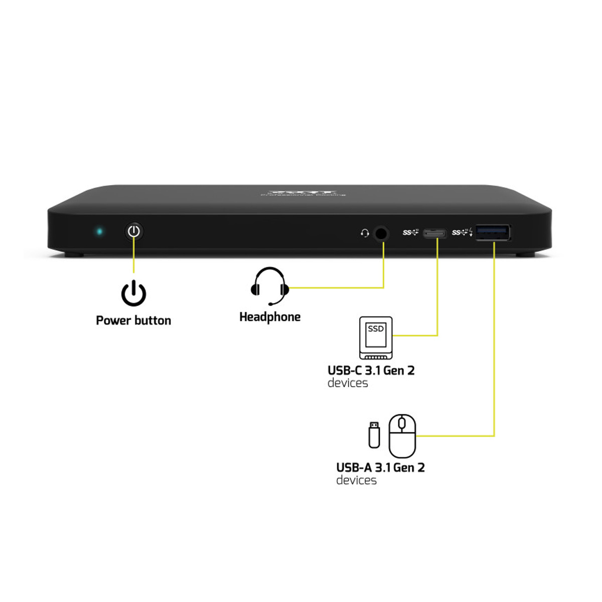 Desktop Docking Station 2 X 4K USB-C 11 Devices 100W - Image 3