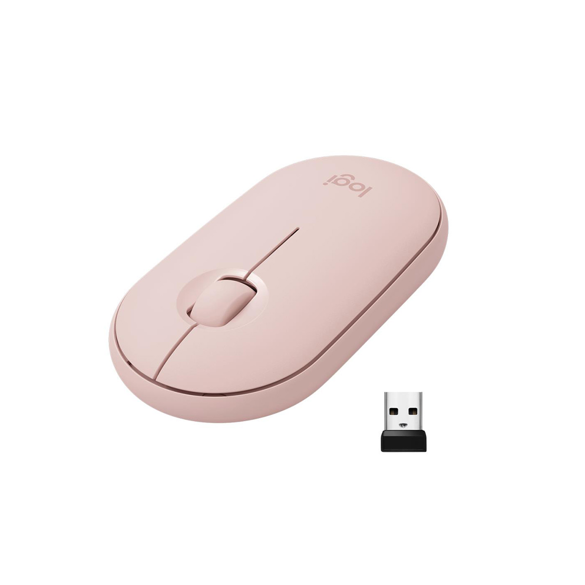 Logitech Pebble M350 1000DPI Optical Sensor Wireless Mouse - Rose - Image 2