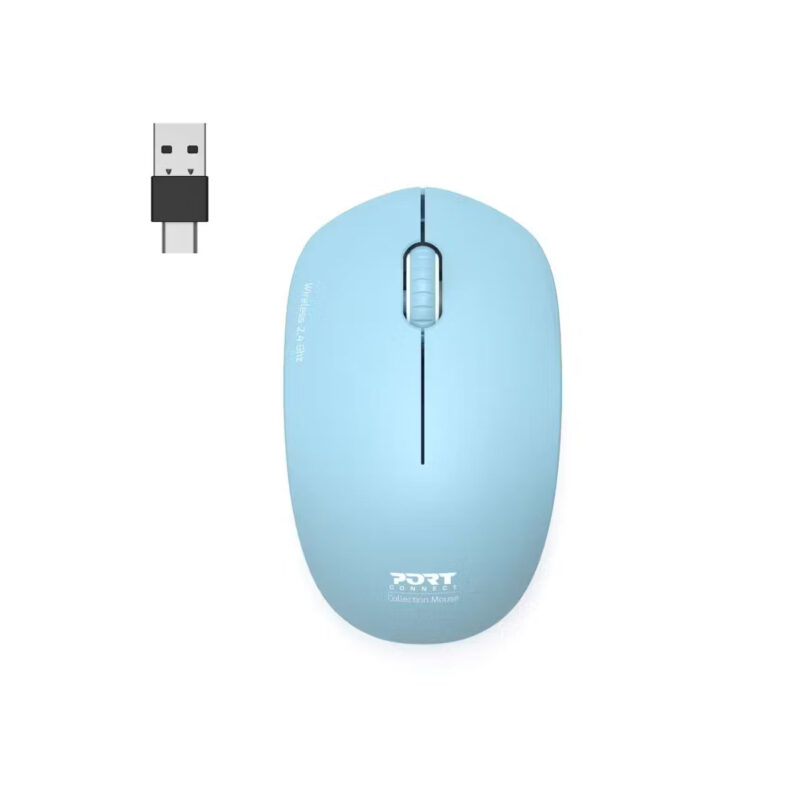 Port Designs Collection II 1600 DPI Ambidextrous Wireless Mouse Azure