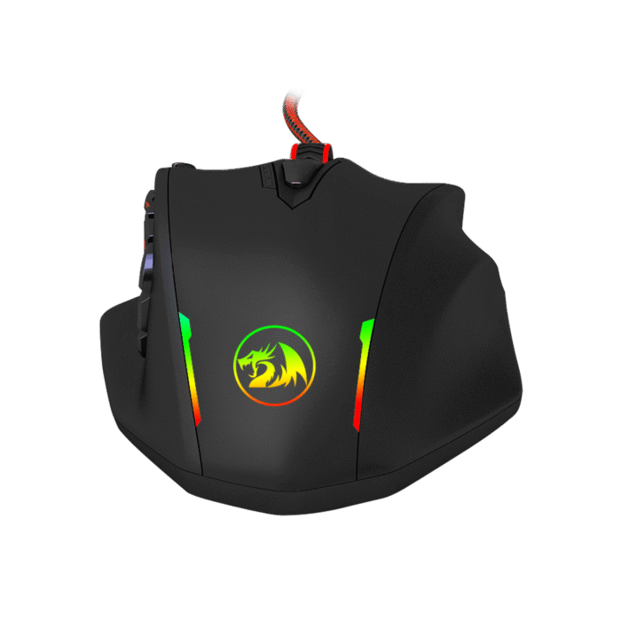 REDRAGON IMPACT 12400DPI MMO Gaming Mouse - Black - Image 8