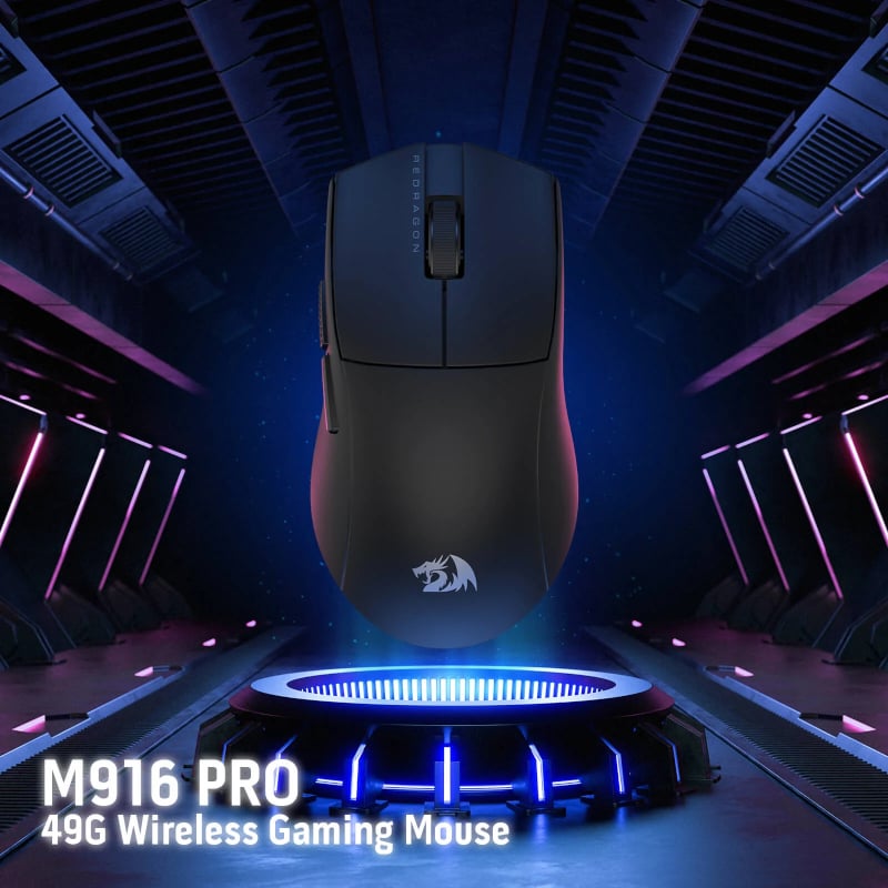 Redragon M916 PRO 4K 3-Mode Wireless Gaming Mouse - Black - Image 3