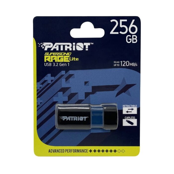 256GB Patriot Rage Lite USB3.2 Flash Drive - Black - Image 7