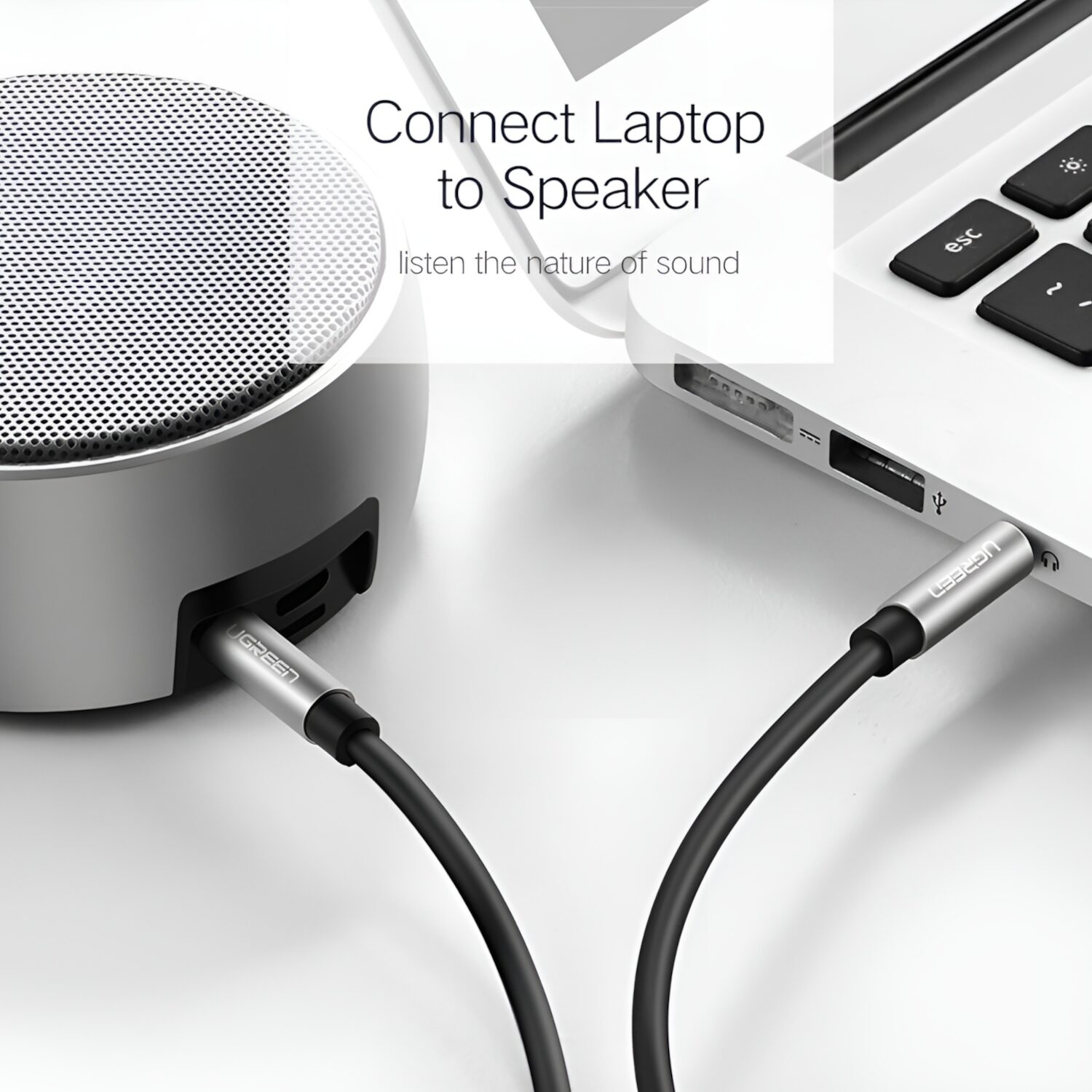 UGREEN 3.5mm Aux Cable 2m - Image 5