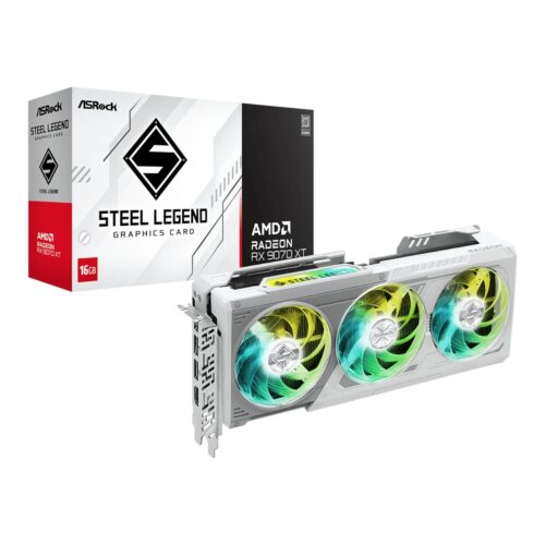 16GB ASRock AMD Radeon RX 9070 XT Steel Legend Graphics Card