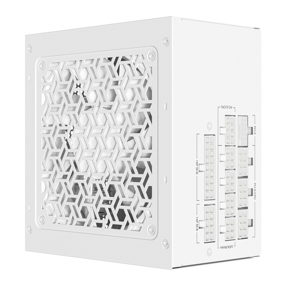 850W Antec GSK GEN5 ATX3.1 and PCIE5.1 80 Plus Gold Fully Modular White - Image 3