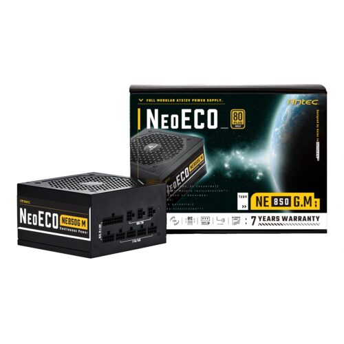 850W Antec NeoECO Gold Modular Power Supply Unit (80 PLUS® Gold, PCIe 5.0 Ready, Full Modular)