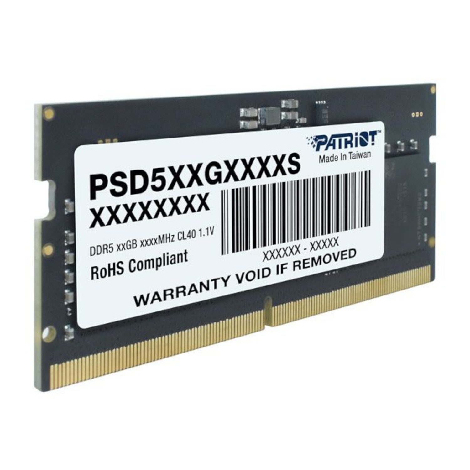 16GB Patriot Signature Line DDR5 4800MHz Single Rank SODIMM Notebook Memory - Image 4