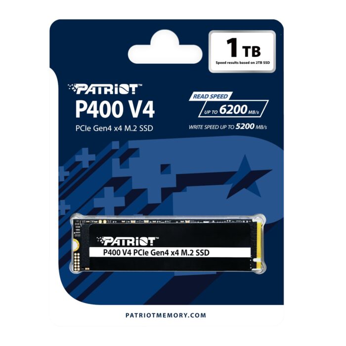 1TB Patriot P400 V4 PCIe Gen4 x4 M.2 2280 NVMe SSD - Image 4