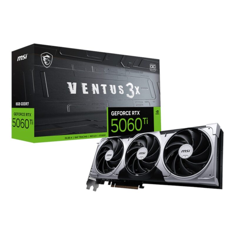 8GB MSI GeForce RTX 5060 Ti VENTUS 3X OC GDDR7 Graphics Card
