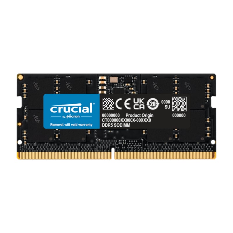 32GB Crucial 5600MHz DDR5 SODIMM Notebook Memory