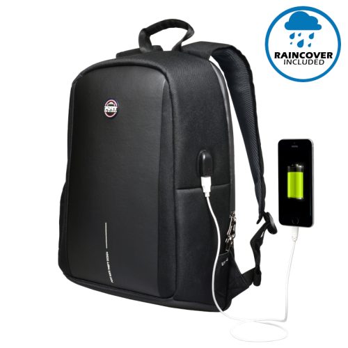 13-15.6" Port Designs Chicago EVO Anti-Theft Backpack - Black