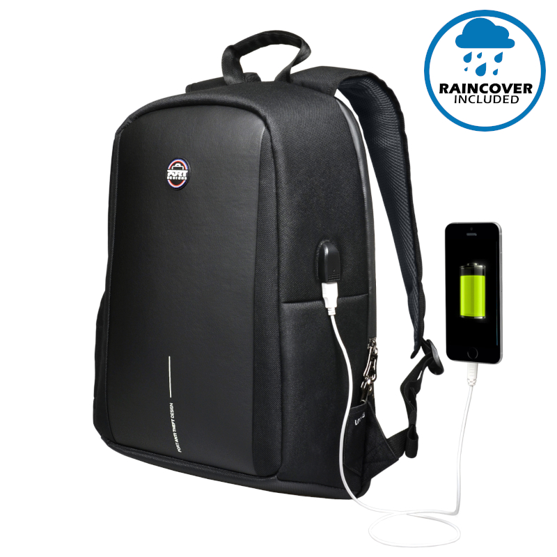 13-15.6" Port Designs Chicago EVO Anti-Theft Backpack - Black