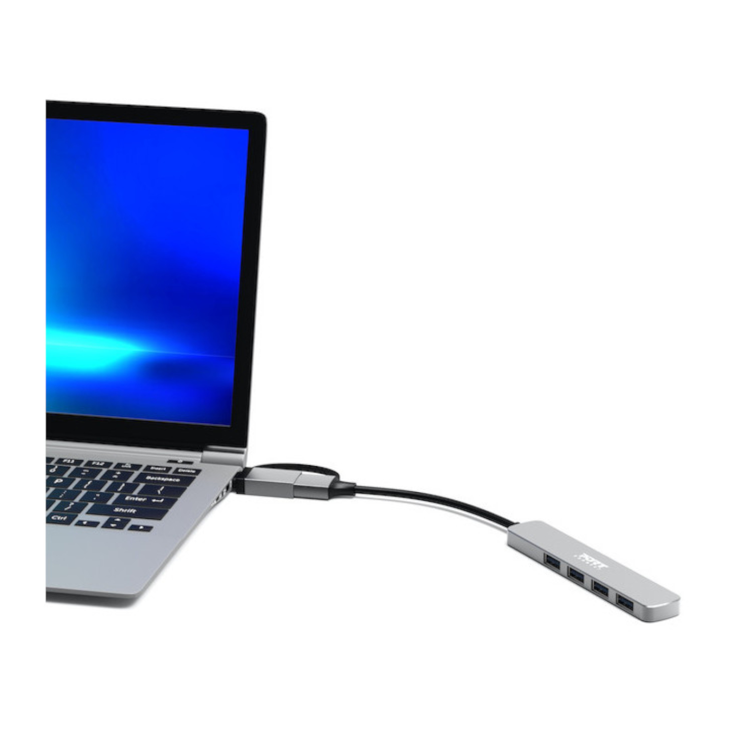 Port Connect USB Type-C to 4-port USB-A 3.0 Hub - Image 4