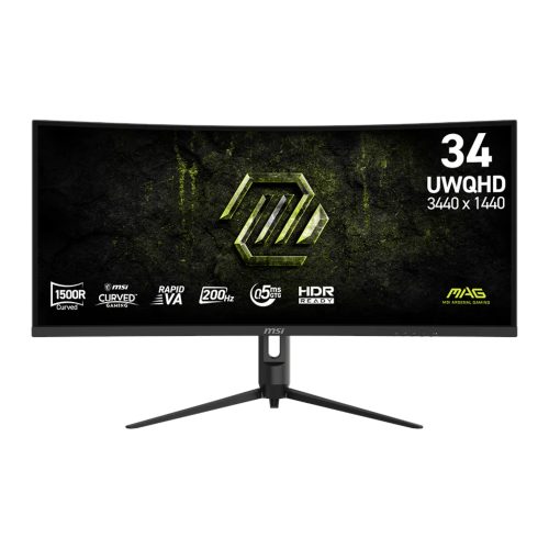 34" MSI MAG 342CQRF E20 UWQHD 200Hz VA Curved Gaming Monitor