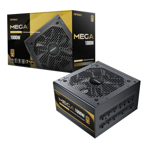 1000W Antec MEGA 80 PLUS Gold ATX3.1 PCIE5.1 Fully Modular Power Supply