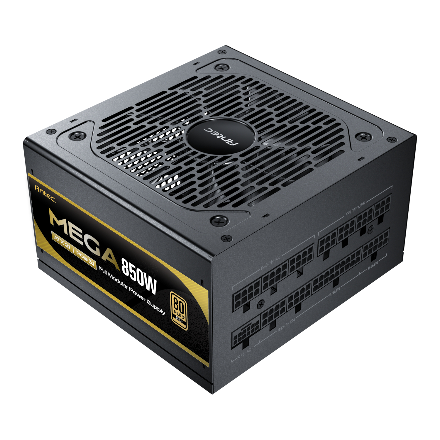 850W Antec MEGA 80 PLUS Gold ATX3.1 PCIE 5.1 Fully Modular Power Supply - Image 2