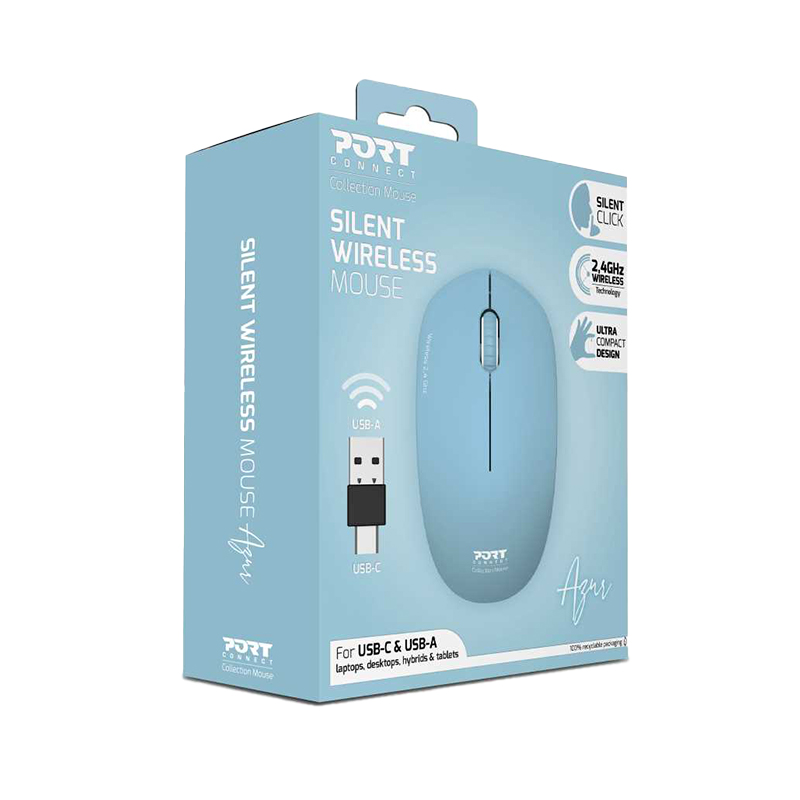 Port Connect MOUSE COLLECTION II WIRELESS Azur - Image 7