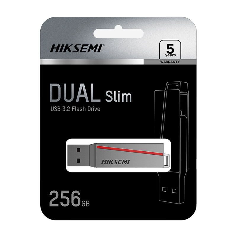 128GB HIKSEMI Dual Slim USB3.2 Flash Drive - Image 4