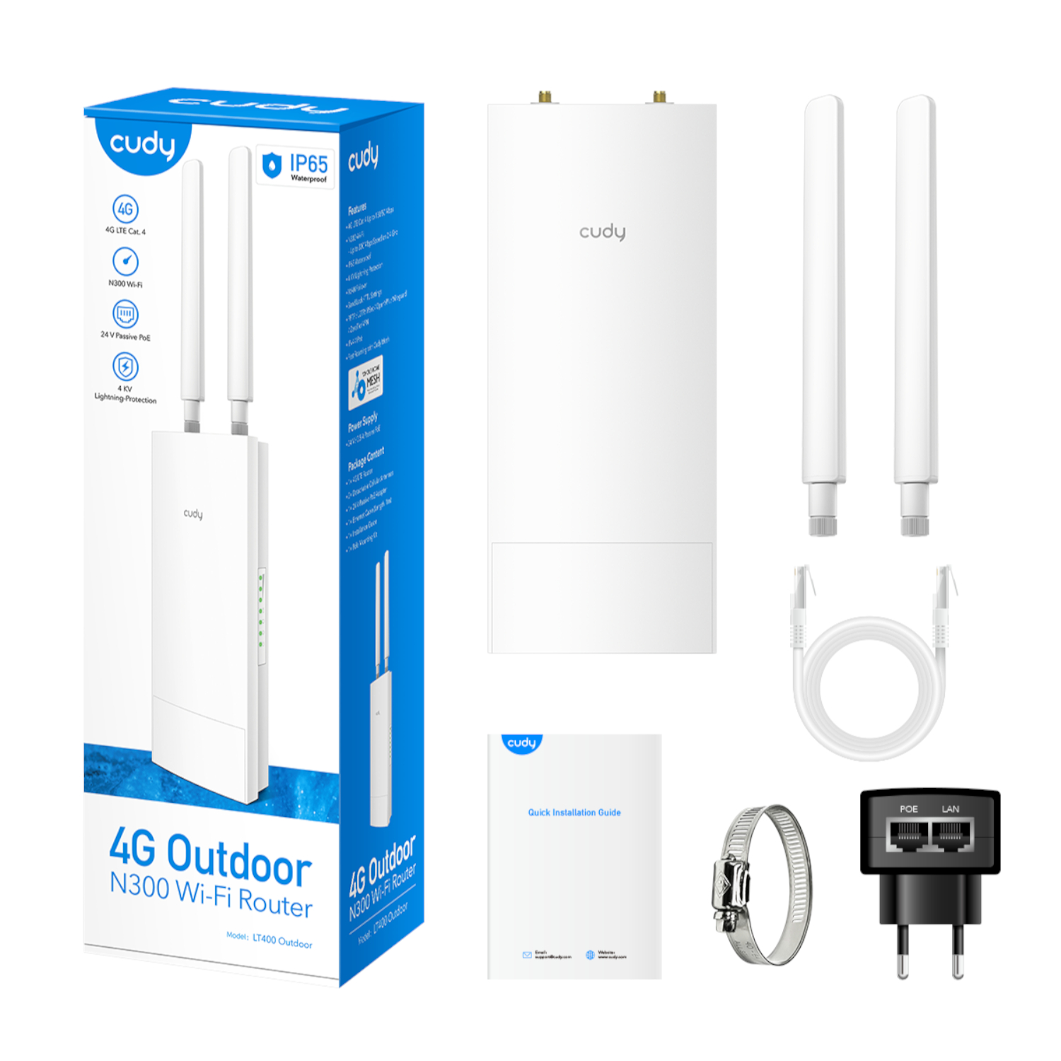 Cudy LT400 4G LTE N300 300Mbps Wi-Fi Outdoor Router - Image 5