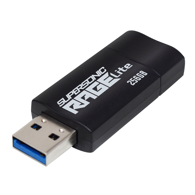 256GB Patriot Rage Lite USB3.2 Flash Drive - Black - Image 3