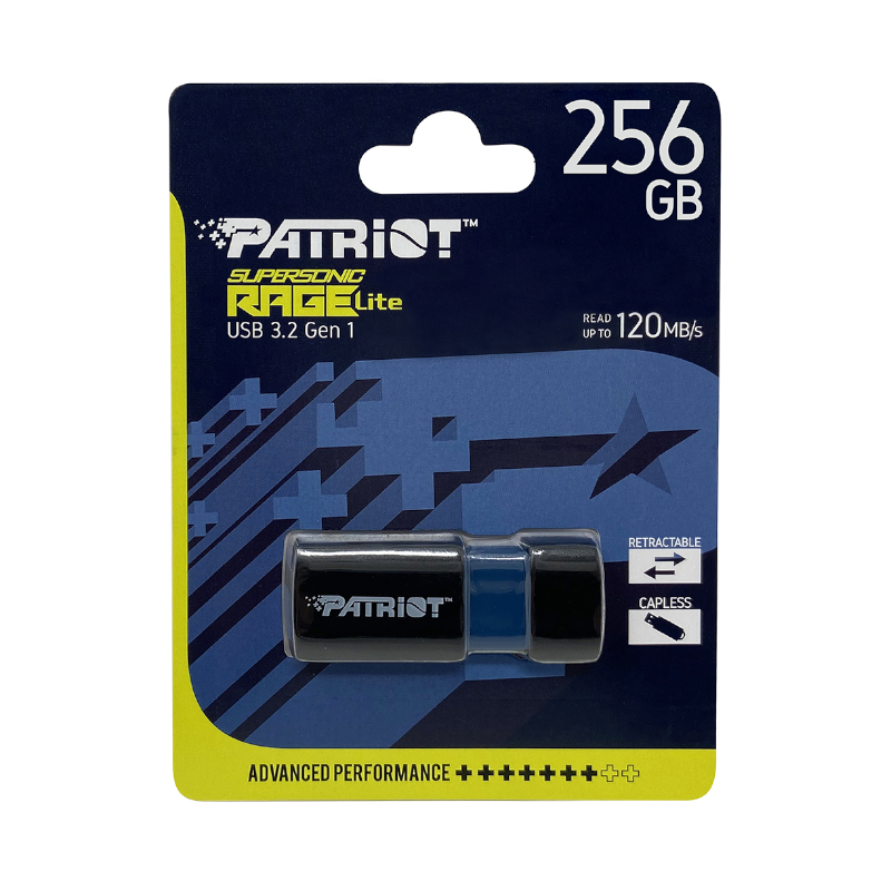 256GB Patriot Rage Lite USB3.2 Flash Drive - Black - Image 7