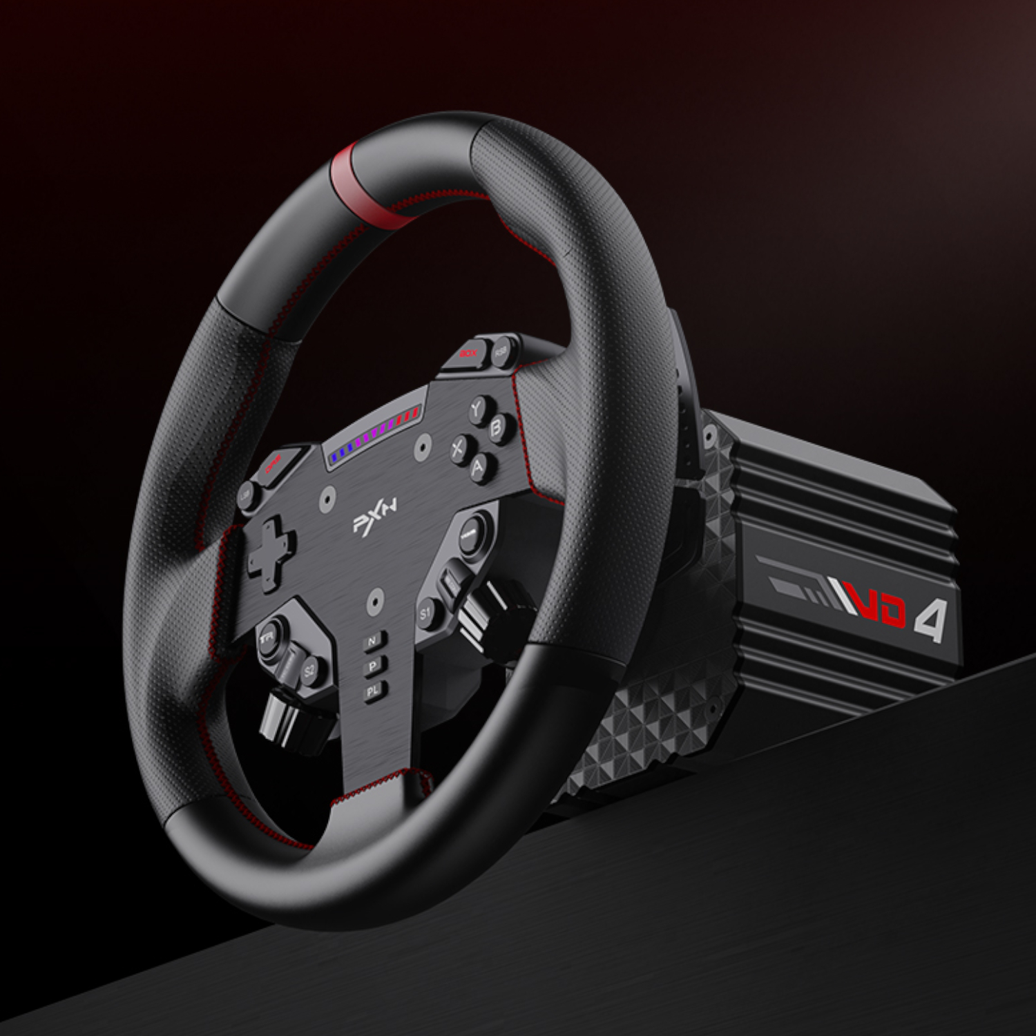 PXN VD4 Direct Drive Sim Racing Wheel - PD-HM Dual Pedal - Z8 Clamp Bundle - Image 2