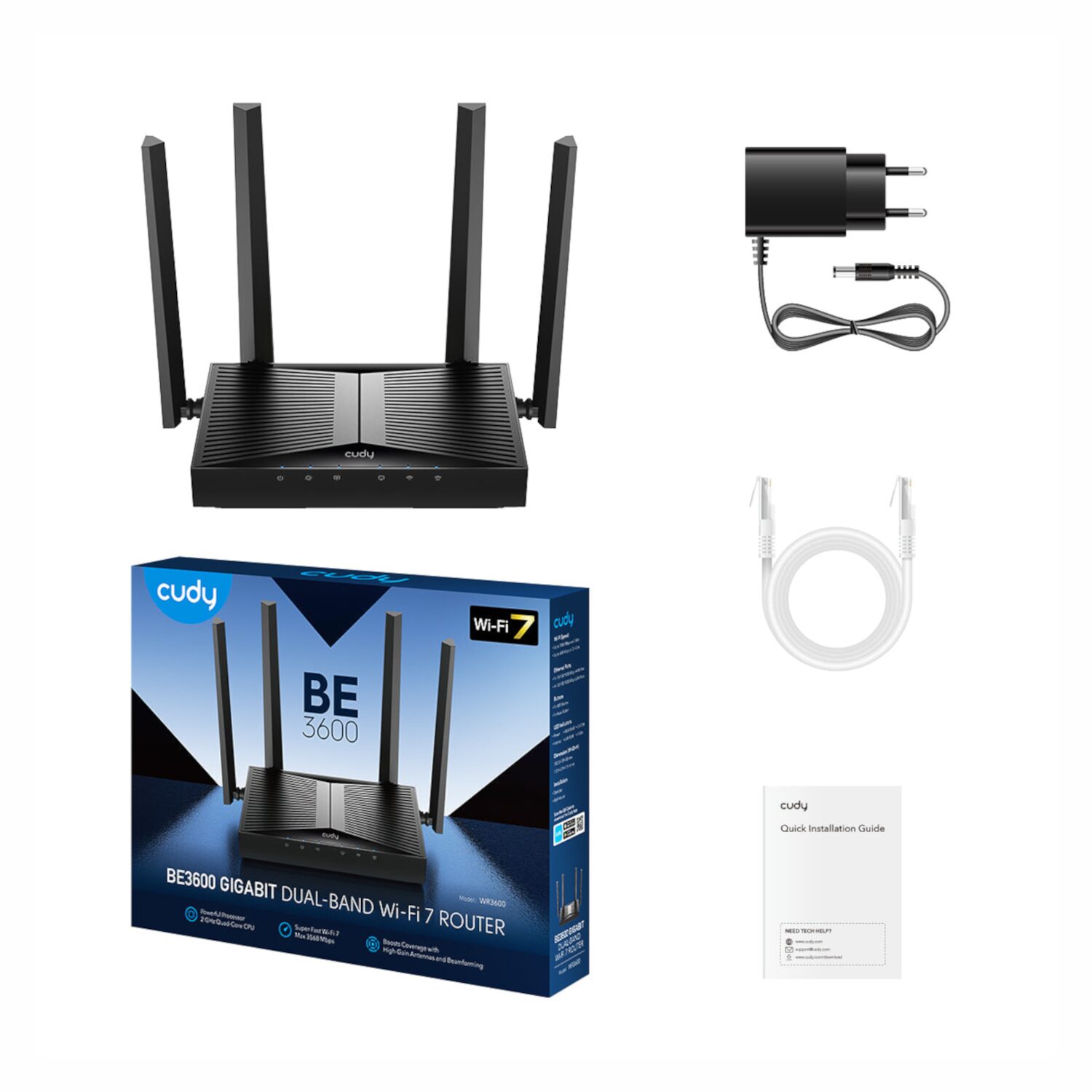 Cudy BE3600 Gigabit Wi-Fi 7 Router (WR3600) - Image 3